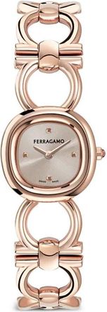 Ferragamo Orologio Double Gancini 25mm - Grigio