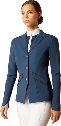 Ariat Womens Meridian Show Jacket Long Sleeve in Dark Denim, Size 1.5, by Ariat