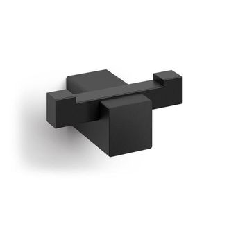 Zack Carvo Handdoekhaak - 7x3cm - dubbel - zwart