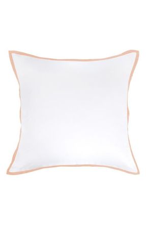 Pom Pom at Home Langston Sateen Euro Pillow Sham in Pink at Nordstrom