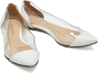 Gianvito Rossi Ballerine a punta - Bianco