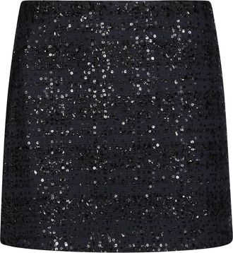 Rotate Rotate Birger Christensen, Rokken, Dames, Blauw, M, Navy Boucle Rok