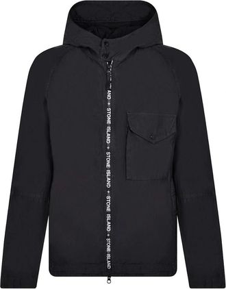 Stone Island Mens Stone Island Cupro Black Nylon Jacket - Size: 42/Regular