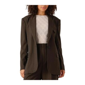 Copenhagen Muse Jassen, Dames, Bruin, L, Polyester, Cmtailor-Ja Blazer