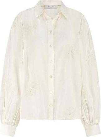 Nukus Nukus, Dames, Blouses & Shirts, Beige, Maat: 3XL