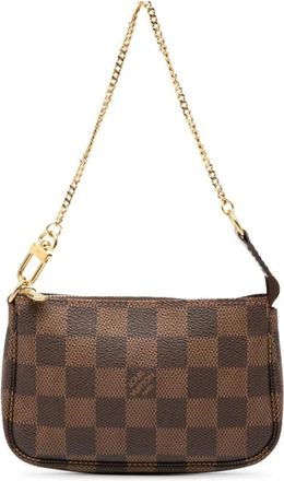 Louis Vuitton Pre-owned Mini Bags, female, Brown, Size: ONE SIZE Pre-owned Chain Detail Mini Bag