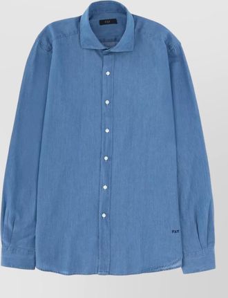 Fay denim shirt regular fit long sleeves