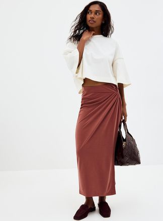 BOSS Womens Enature twisted detail skirt