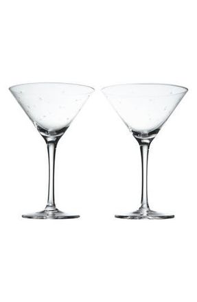 The Vintage List Set of 2 Crystal Martini Glasses in Stars at Nordstrom Rack