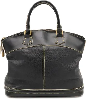 Louis Vuitton Black Noir Suhali Leather Leather Handbag Tote Bag (Pre-Owned)