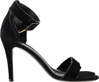 Celine Pre-owned Womens Ankle Strap Sandal Heels in Black Suede - Size EU 38