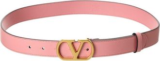 Valentino Vlogo Signature Leather Belt