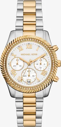 Michael Kors Lexington Pav&eacute; Two-Tone Watch