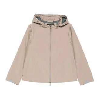 Herno Light Jackets, female, Beige, Size: XS Short Parka