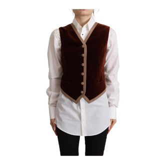 Dolce & Gabbana Vests - Dames - Bodywarmers - Rood - S - Jassen