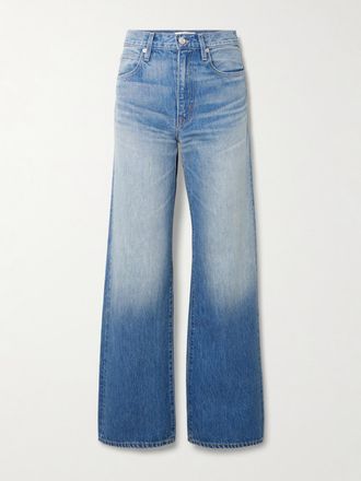 Slvrlake Denim Jeans A Gamba Larga E Vita Alta Grace - Blu