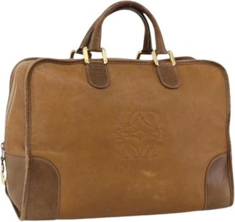 Loewe Pre-owned Weekend Bags, female, Beige, Size: ONE SIZE Pre-owned Weekend Bag