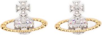 Vivienne Westwood Orecchini Mayfair con cristalli - Argento