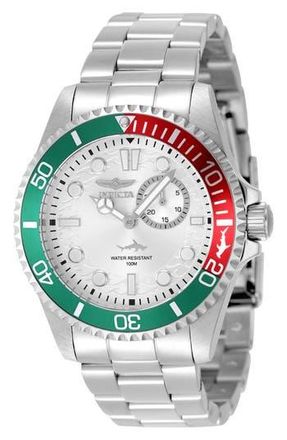 Invicta 49274 Pro Diver Watch in White/Silver/Green at Nordstrom Rack