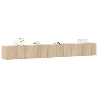 Berkfield Home Classic 3 Piece TV Cabinet Set Sonoma Oak Engineered Wood in Light Tan