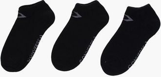 Converse Solid Color Cotton Stretch 3 Pairs of Socks Set size 35-38