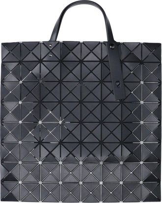 Bao Bao Issey Miyake Black Prism Panel PVC Adjustable Leather Handle Tote Bag