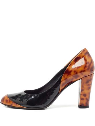 Gucci 75mm patent-leather pumps - Black