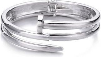 Adornia Hinged Nail Cuff Bracelet in Silver at Nordstrom Rack