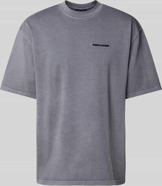Pegador Oversized T-Shirt mit Label-Stitching in Dunkelgrau, Größe XS