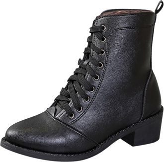 Generic 2026 Plus Size Women Womens Fall Ankle Boots with Toes Hiking Wellies Lightweight Knee-High Suede Commute, Office Cold Weather Wide Fit Chelsea Comfy 