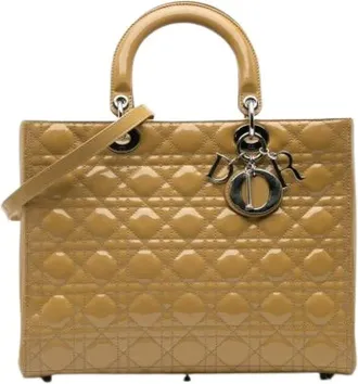 Dior Pre-owned Handbags, female, Yellow, Size: ONE SIZE Pre-owned Vintage Handbag