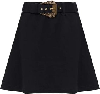Versace Jeans Couture Gonna 75Hae 325-F0010 - Dames - Korte rokken - Zwart - S - Rokken