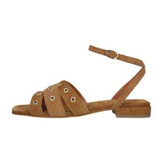 Stefano Lauran 25014 Sandalen - Dames - Schoenen - Bruin - Maat: 40 EU Leer
