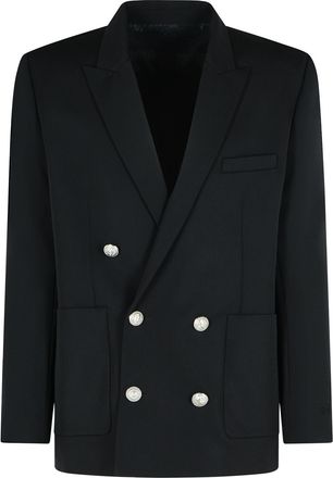 Balmain Black Virgin Wool Blazer