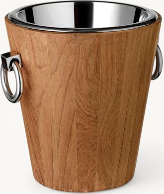 Edzard Premium Weinkühler Saint Tropez aus Teakholz & Edelstahl