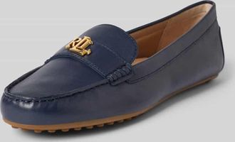 Lauren Ralph Lauren Loafer aus echtem Rindsleder Modell BARNSBURY in Marine Melange, Gr&ouml;&szlig;e 36,5