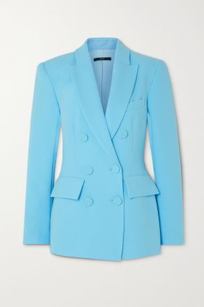 Alex Perry Blazer Doppiopetto In Cr&ecirc;pe Landon - Blu