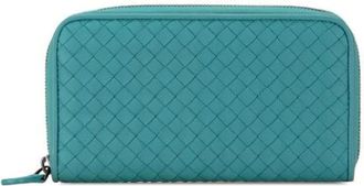 Bottega Veneta Pre-owned Wallets, female, Green, Size: ONE SIZE Pre-owned Leather wallets