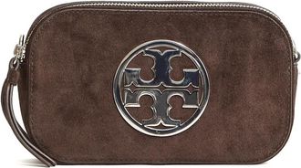 Tory Burch Tassen, Dames, Bruin, ONE Size, Su&egrave;de, Mini Miller Suede Crossbody Bag