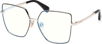Max Mara MM5073-H-B 005 Black/Gold 60mm