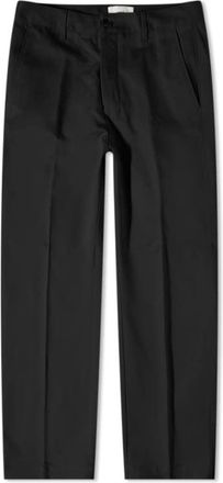 Ami Mens Black Chino Cotton Twill Trousers