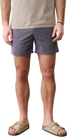 Marine Layer High Five 5-Inch Flat Front Chino Shorts in Asphalt at Nordstrom, Size Xx-Large