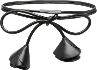 Liviana Conti Cintura con fiocchi a forma di rosa - Nero