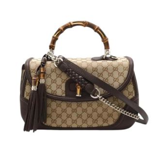 Gucci Pre-owned Handbags, female, Beige, Size: ONE SIZE Pre-owned Vintage Handbag