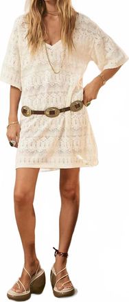 SPELL Siesta Mini Dress In White Sand