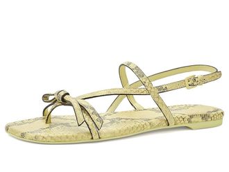 Kate Spade New York Loop Flat Sandals Womens Sandals Pale Citron : 8.5 M, Leather