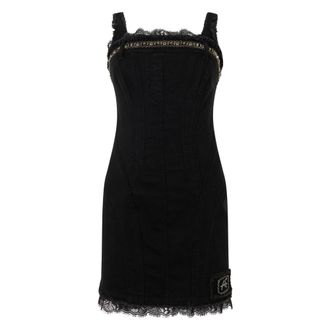 Alberta Ferretti Dames, Jurken, Zwart, Maat: M Katoen