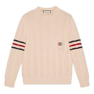 Gucci Double G Cotton Knit Sweater Male White 626068-XKBGM-9071