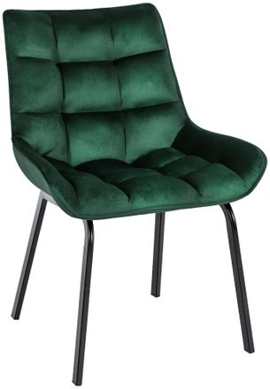 Clp Clp - Silla De Comedor Saranda Verde Terciopelo