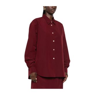 Magda Butrym Overhemden, Dames, Rood, M, Shirts